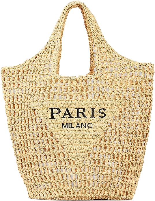 Paris Milano straw tote