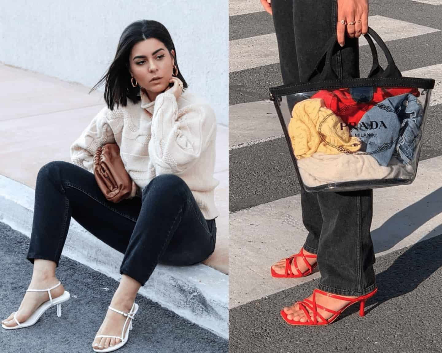 black jeans outfits with heels
