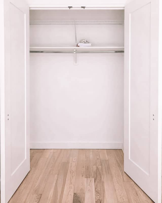 empty reach-in closet