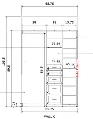 custom closet sketch design