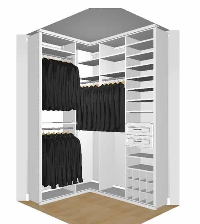 3D Design of Master Walk-In Closet