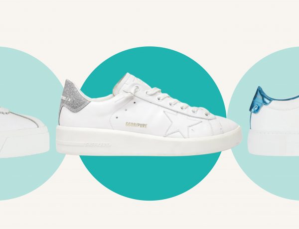 chunky white sneakers
