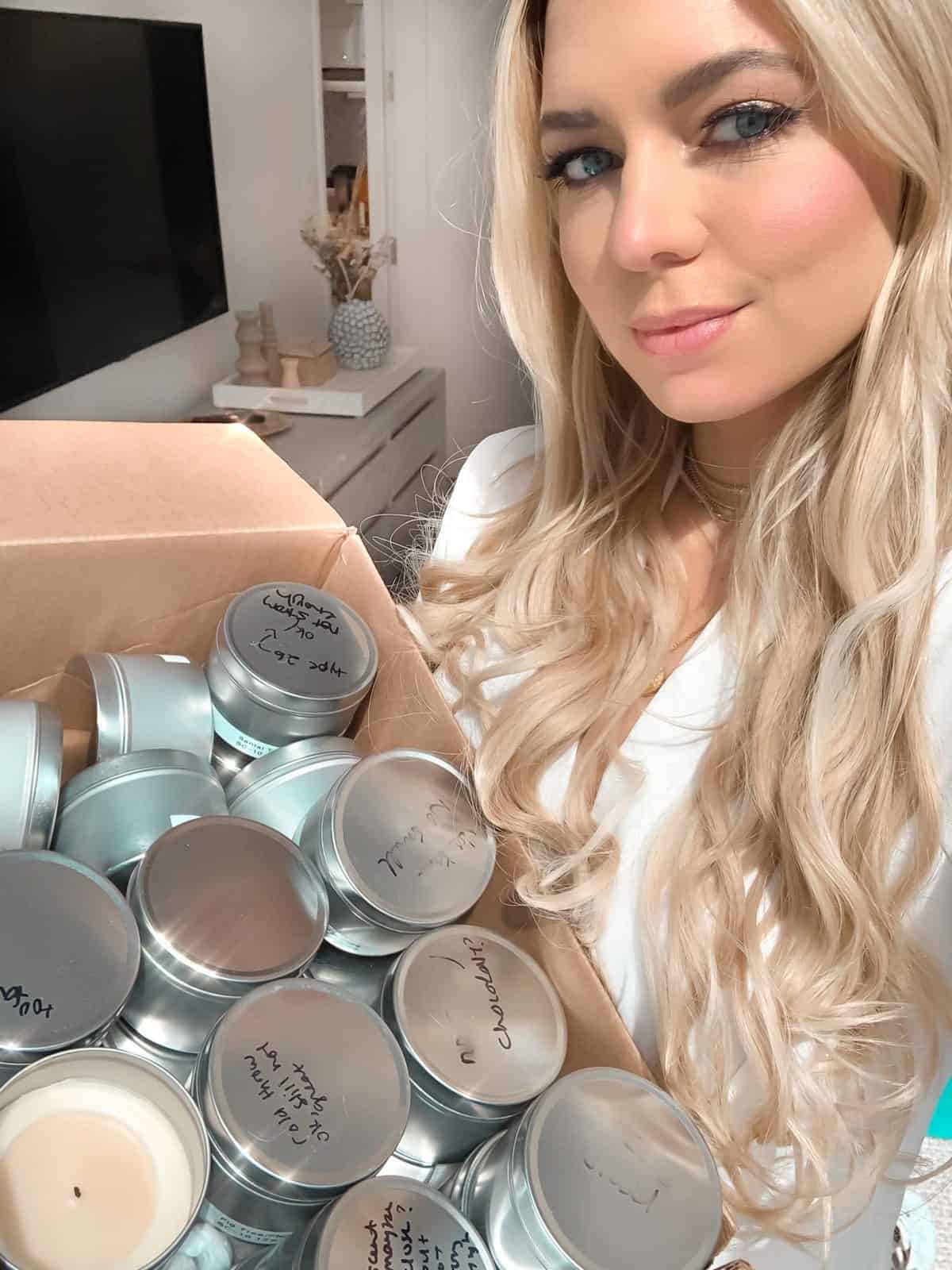 hotel lobby candle samples