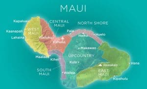map of maui