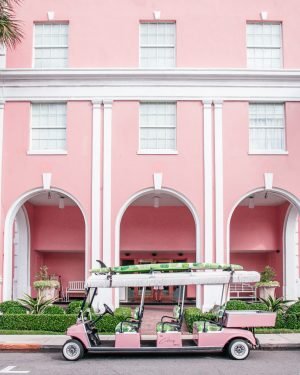 pink shuttle ride