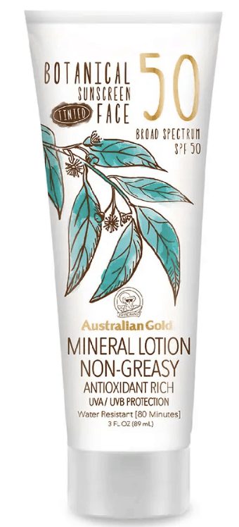 australian gold mineral lotion botanical sunscreen spf 50