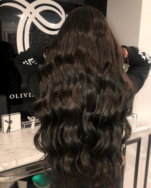 Dark brown hair extensions