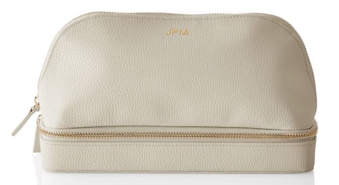 monogrammed travel organizer
