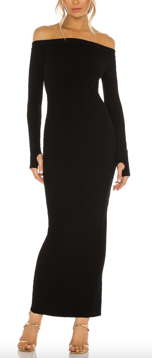Long-Sleeve Maxi Dress | Work Holiday Party Dresses