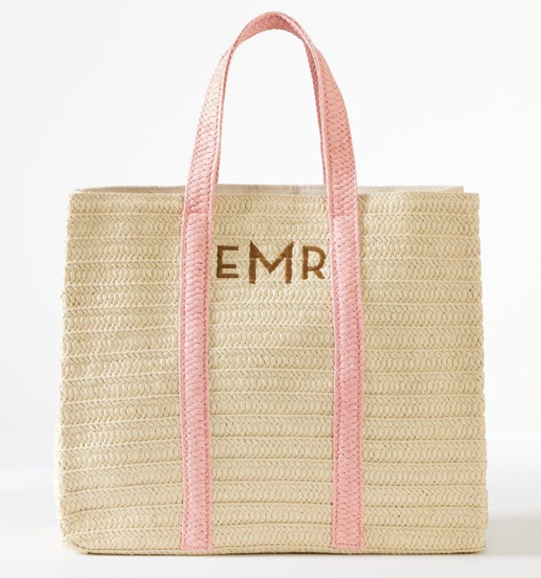 Oversized Straw Beach Tote | Valentine's Day Gift