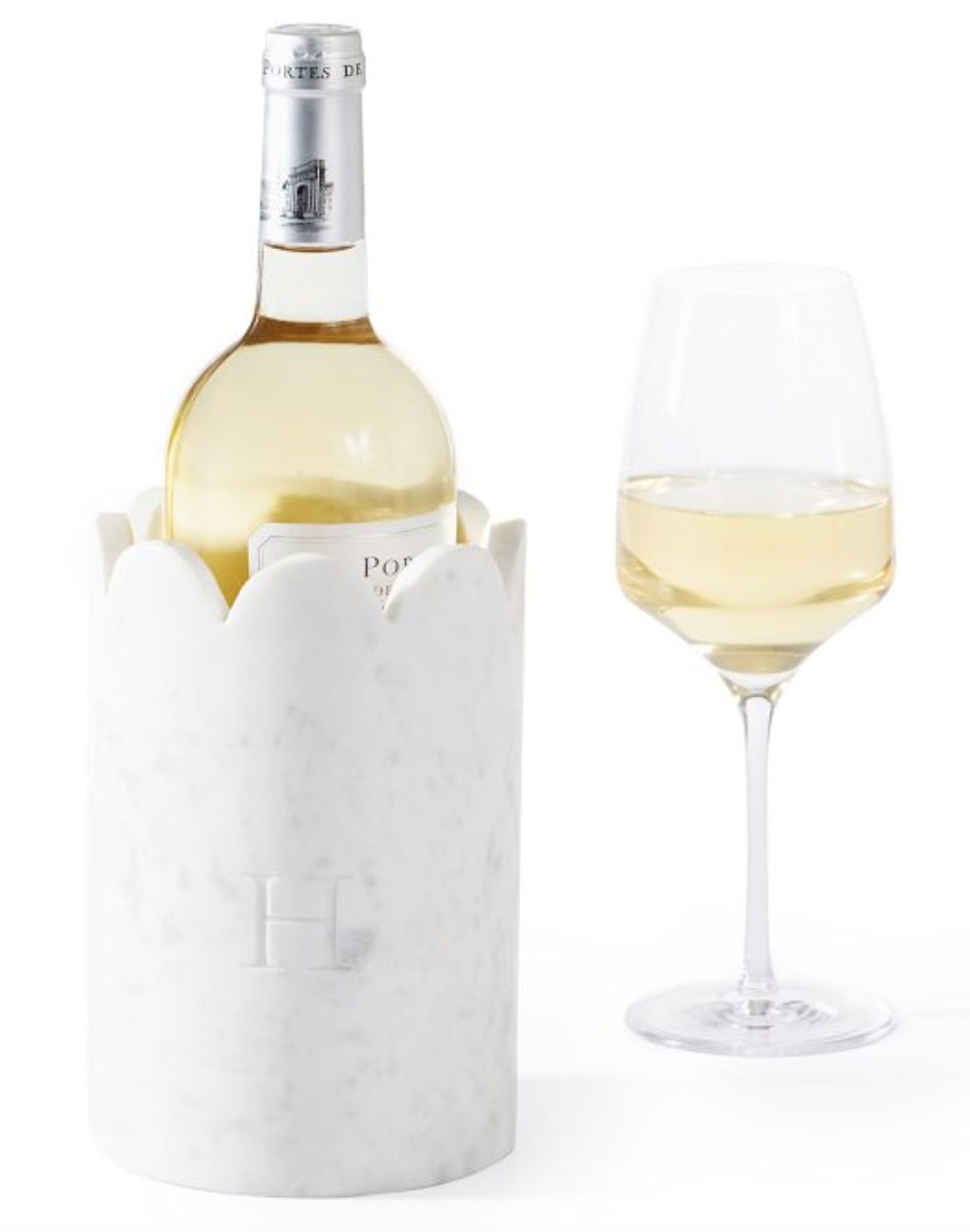 Scalloped Marble Wine Chiller | Valentine's Day Gift