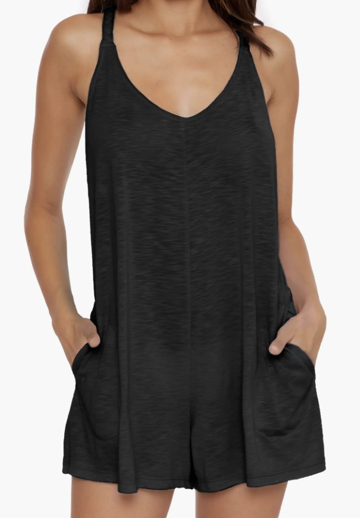 black cover up romper | Cute Swimsuit Cover-Ups