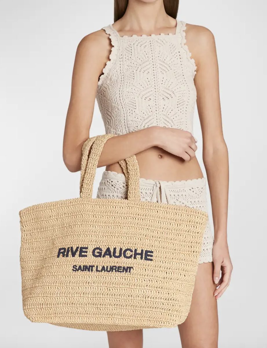 straw tote bag Beach Vacation Packing List