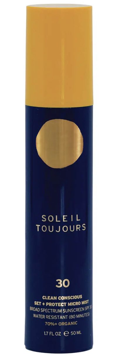 soleil toujours setting spray with SPF