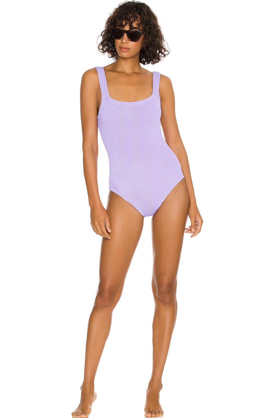 Hunza G Square Neck Swimsuit | Full Coverage One Piece Swimsuits