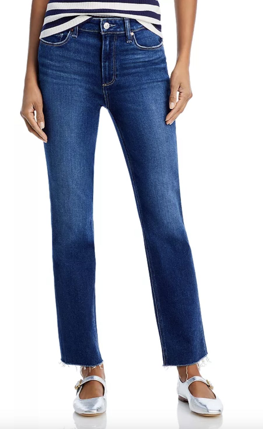 Paige Cindy high waist straight leg jeans