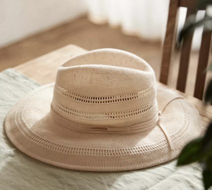 Anthropologie Vented Crown Sun Hat