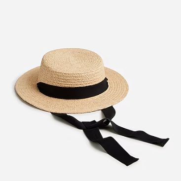 J.Crew Short-brim Boater Hat | Must-Have Beach Straw Hats