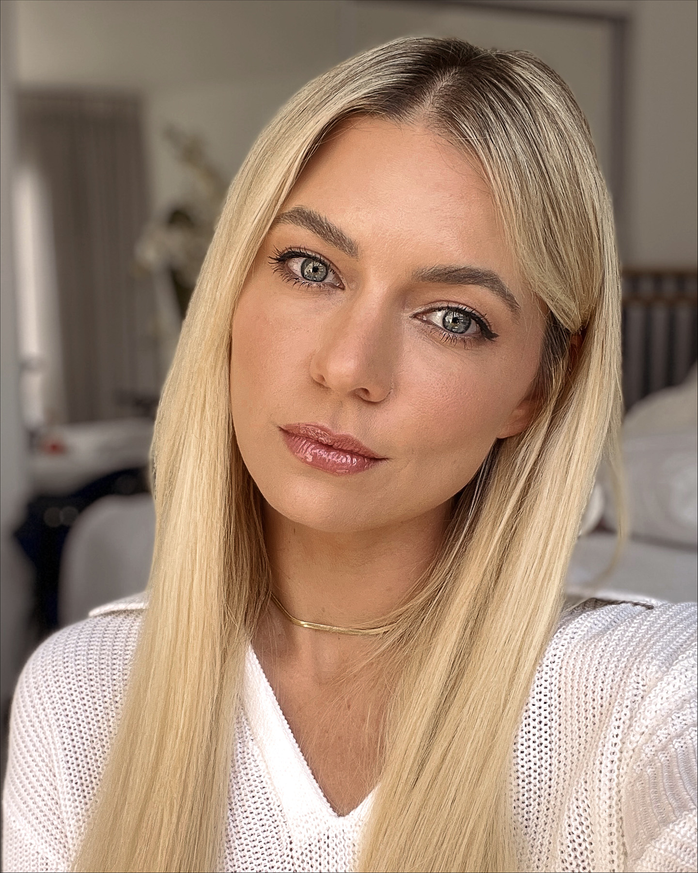 Wearing Fenty Lip Luminizer