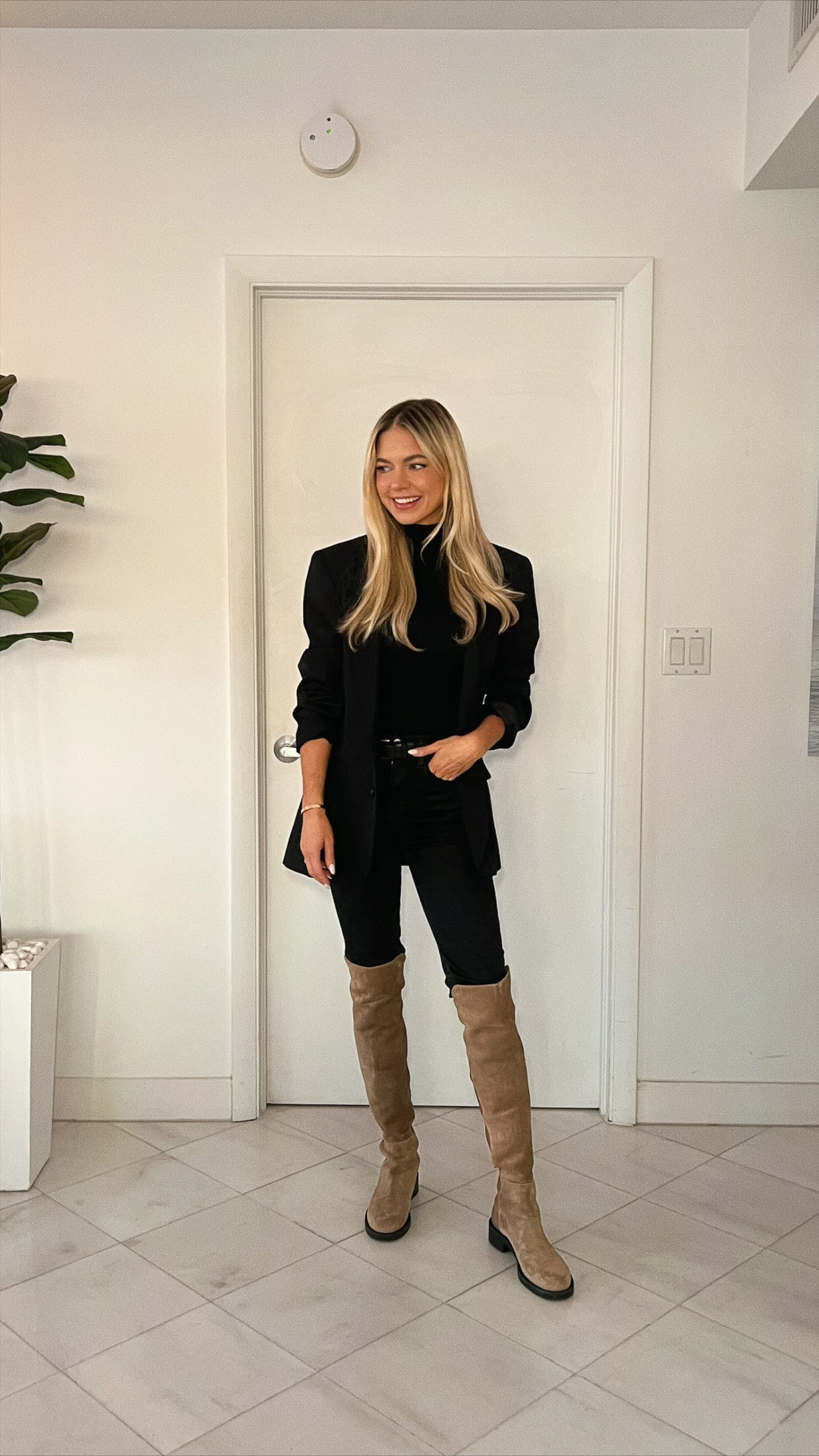 Skinny Jeans + Tall Boots outfit