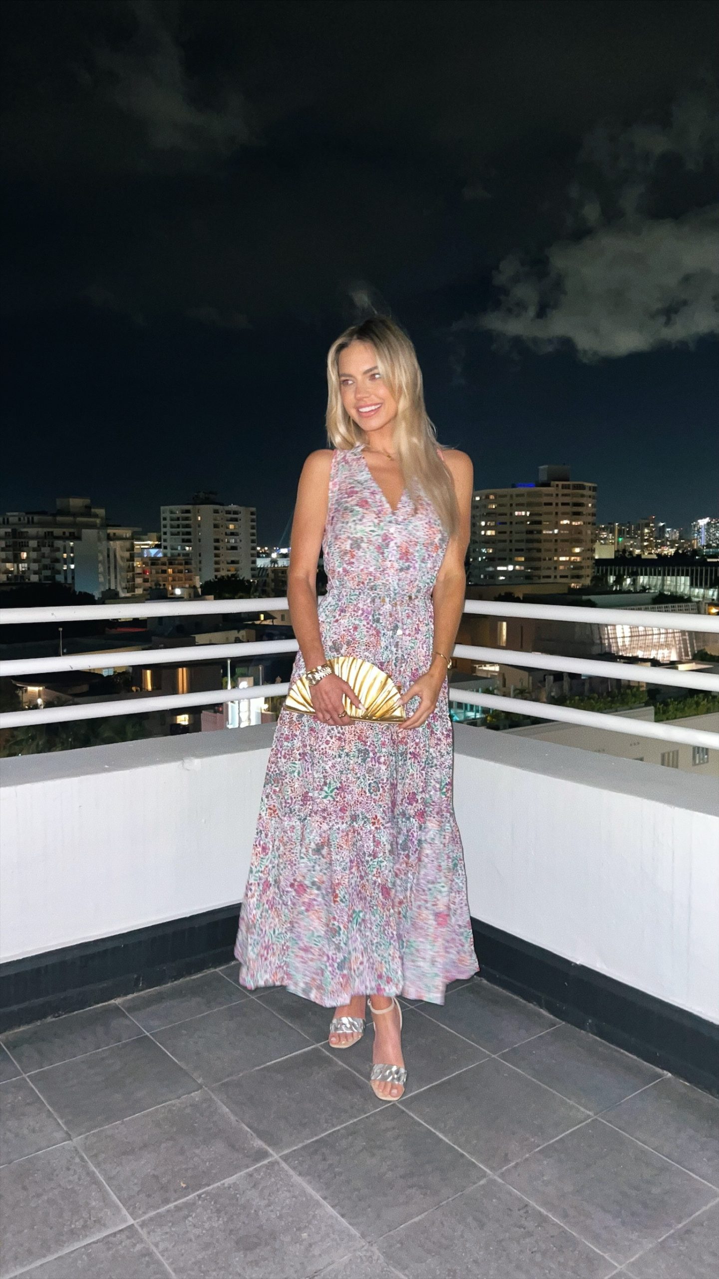 floral print tiered dress for wedding guest