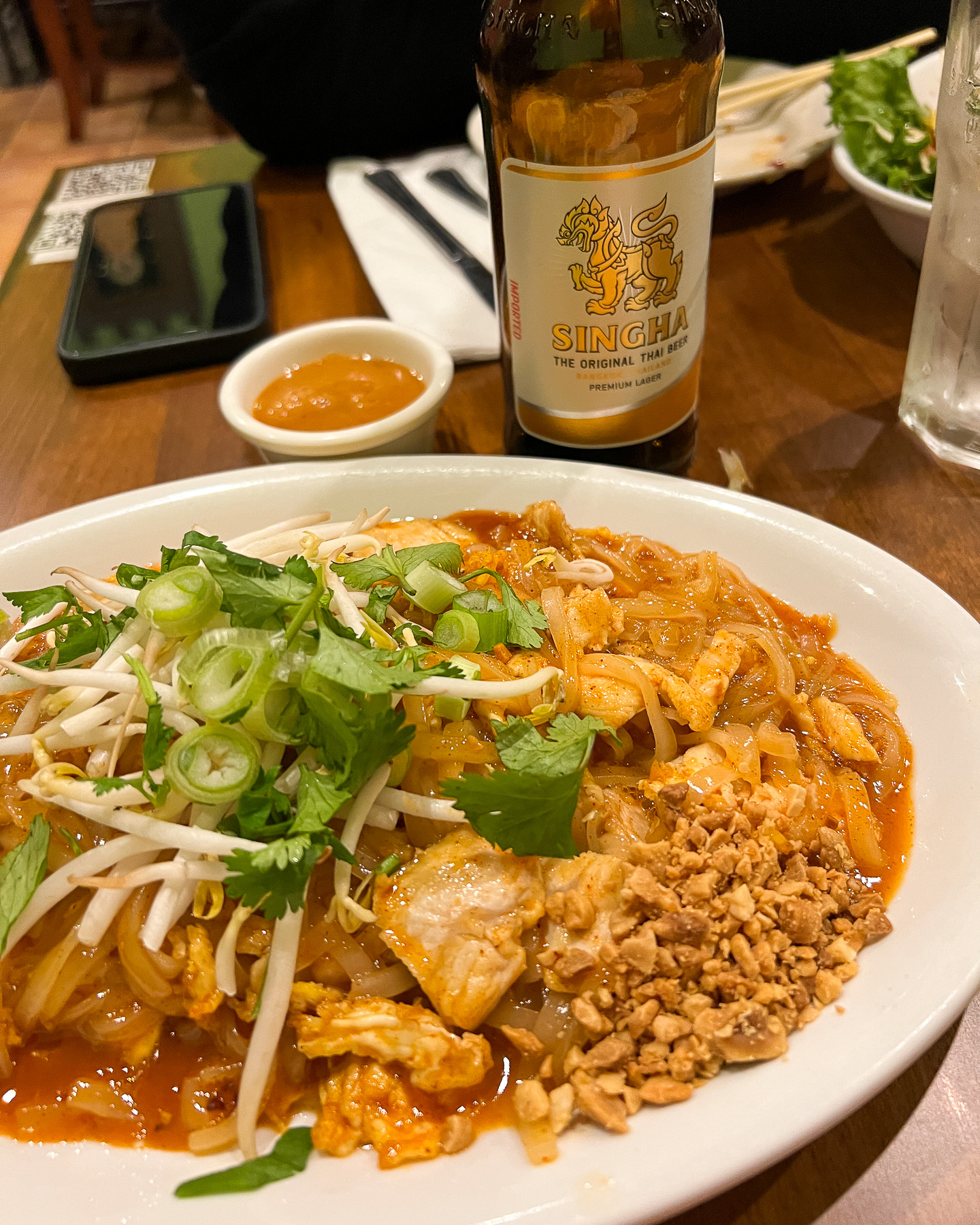 pad thai at rickey's thai bistro