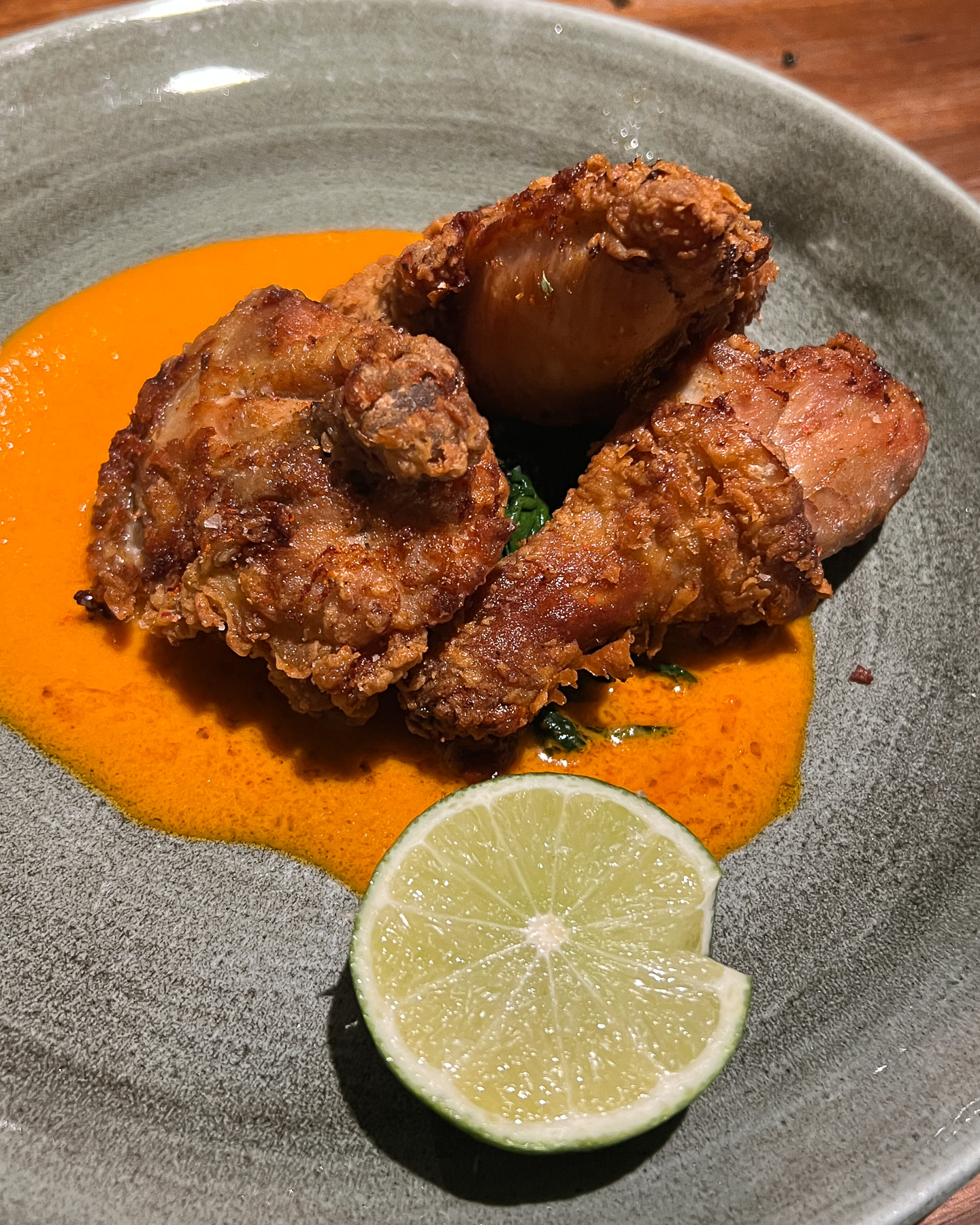 korean fried chicken at Kyu Miami