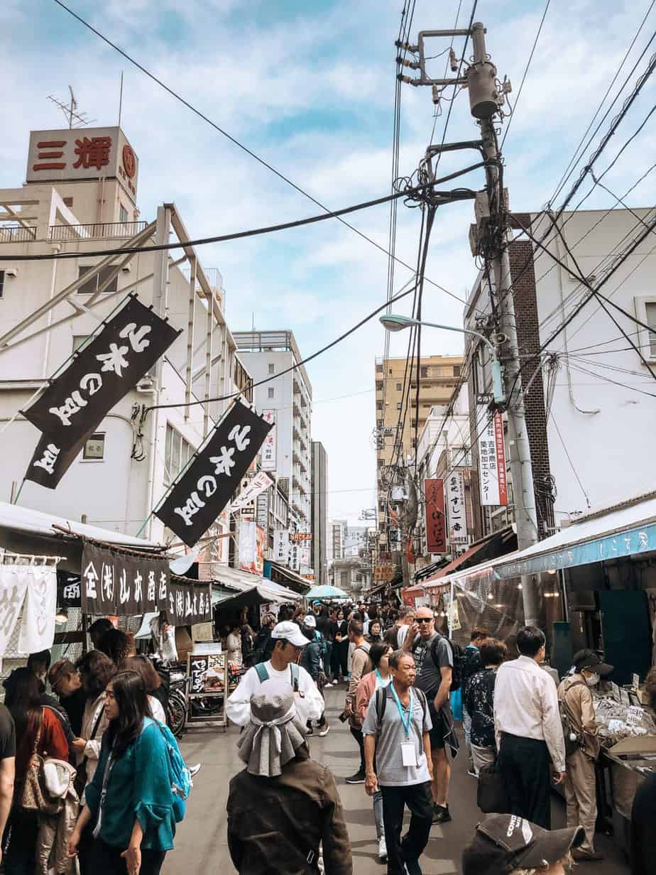 Tsukiji fish market tokyo itinerary