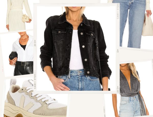 what to wear with a black jean jacket