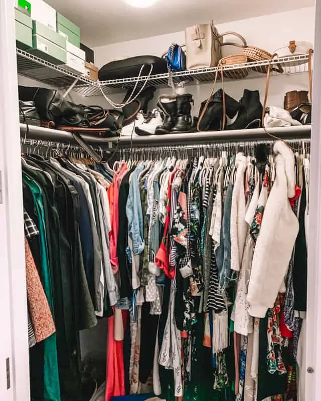 messy closet